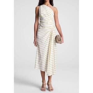 NEW A.L.C. carolyn dress in canary stripe